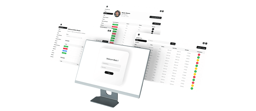 Project mockup image: Integrated Human Resources Management System
