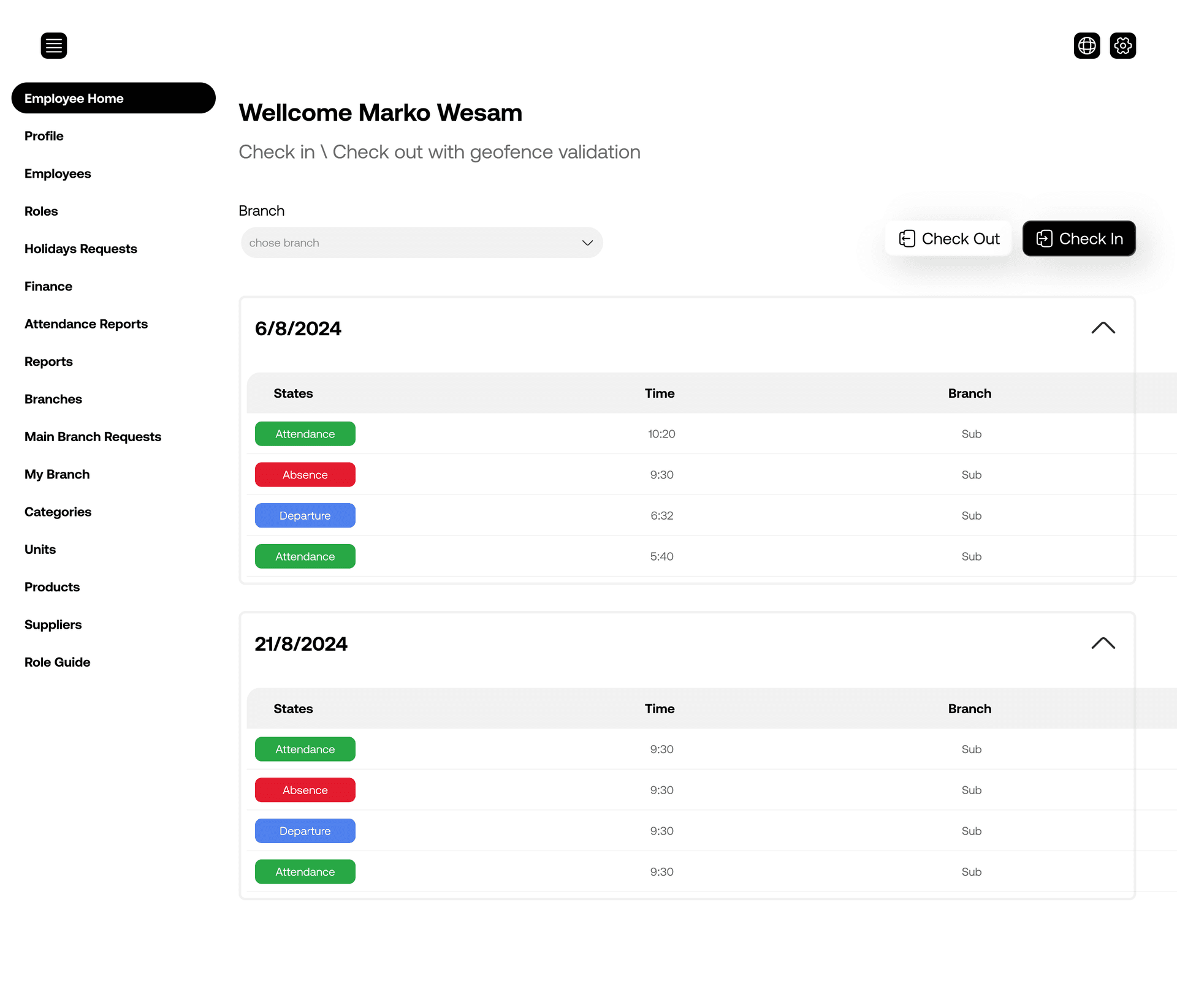 Integrated Human Resources Management System Dashboard 3