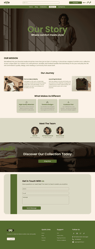 هود - متجر الملابس العصرية - الصفحة الرئيسية